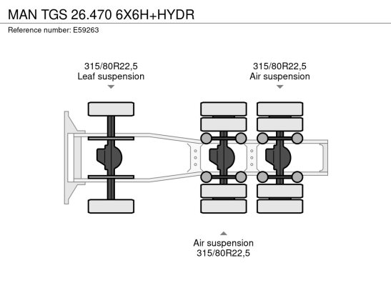 MAN TGS 26.470 6X6H+HYDR TGS 26.470 6X6H+HYDR 2020 2 Tractor Units image 13