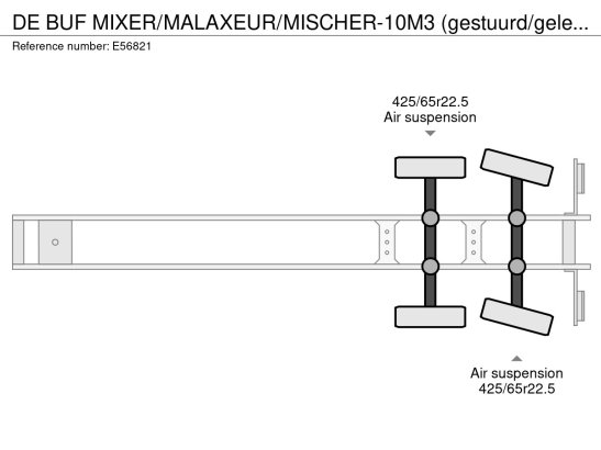 DE BUF MIXER/MALAXEUR/MISCHER-10M3 (gestuurd/gelenkt/dir./steering) De Buf MIXER/MALAXEUR/MISCHER-10M3 (gestuurd/gelenkt/d...