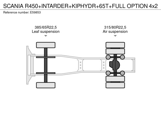SCANIA R450+INTARDER+KIPHYDR+65T+FULL OPTION R450+INTARDER+KIPHYDR+65T+FULL OPTION 2015 2 Tractor Units image 26