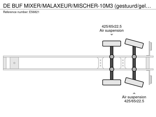 DE BUF MIXER/MALAXEUR/MISCHER-10M3 (gestuurd/gelenkt/dir./steering) De Buf MIXER/MALAXEUR/MISCHER-10M3 (gestuurd/gelenkt/d...
