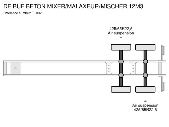 DE BUF BETON MIXER/MALAXEUR/MISCHER 12M3 De Buf BETON MIXER/MALAXEUR/MISCHER 12M3 2016 2 image 94