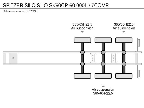 SPITZER SILO SILO SK60CP-60.000L / 7COMP. Spitzer Silo SILO SK60CP-60.000L / 7COMP. 2003 2 Tanker semi trailers image 14