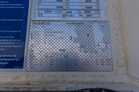 FELDBINDER EUT 40.3- 40.000 L CEMENT/CIMENT/ZEMENT Feldbinder EUT 40.3- 40.000 L CEMENT/CIMENT/ZEMENT 2012 2 Tanker semi t...