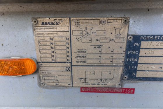 BENALU HARDOX 26m3+BACHE Benalu HARDOX 26m3+BACHE 2017 2 image 45