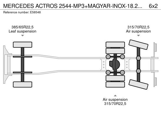 MERCEDES ACTROS 2544-MP3+MAGYAR-INOX-18.200L+6COMP Mercedes-Benz ACTROS 2544-MP3+MAGYAR-INOX-18.200L+6COMP 2012 2 image 56