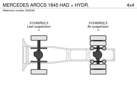MERCEDES AROCS 1845 HAD + HYDR. AROCS 1845 HAD + HYDR. 2017 2 Tractor Units image 15