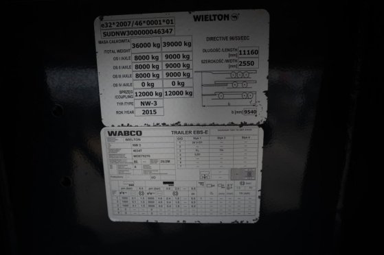 WIELTON ALU - 52 M3 ( Grain/CEREALIERE) Wielton ALU - 52 M3 ( Grain/CEREALIERE) 2015 2 image 15