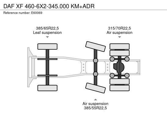 DAF XF 460-6X2-345.000 KM+ADR XF 460-6X2-345.000 KM+ADR 2016 2 Tractor Units image 30