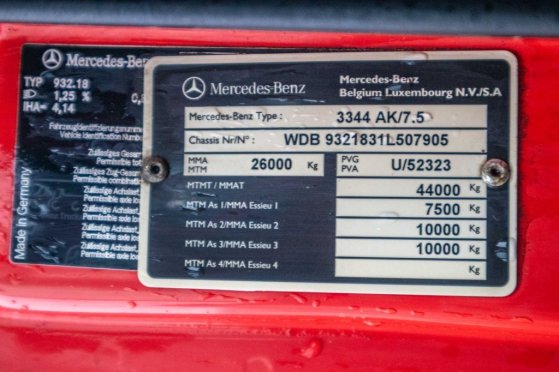 MERCEDES ACTROS 3344 AK-MP3 + HMF1643 Z2 Mercedes-Benz ACTROS 3344 AK-MP3 + HMF1643 Z2 2010 2 Tipper trucks image 102