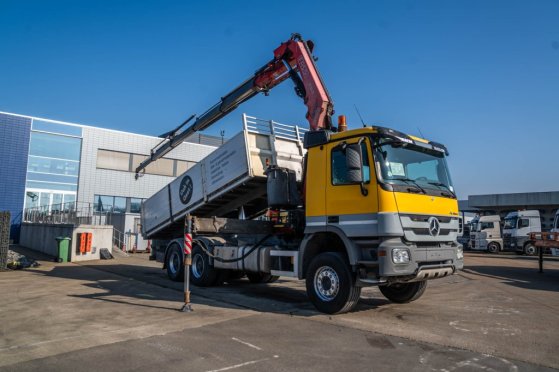 MERCEDES ACTROS 3344 K-MP3+FASSI F245 Mercedes-Benz ACTROS 3344 K-MP3+FASSI F245 2012 2 Tipper trucks image 62
