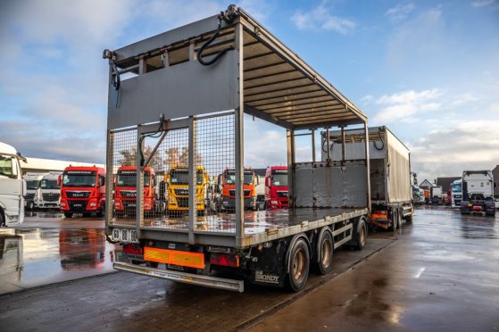 LECITRAILER VOLAILLE/GEFLÛGEL/POULTRY+REHAUSSABLE Lecitrailer VOLAILLE/GEFLÛGEL/POULTRY+REHAUSSABLE 2011 2 Flatbed open tr...