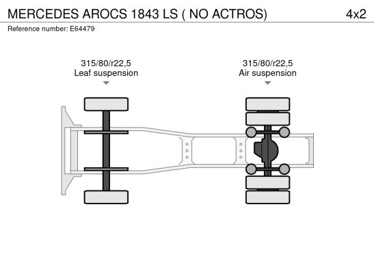 MERCEDES AROCS 1843 LS ( NO ACTROS) Mercedes-Benz AROCS 1843 LS ( NO ACTROS) 2016 2 Tractor Units image 4