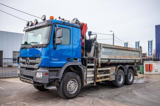MERCEDES ACTROS 3344 AK -MP3+HMF 1643 Z2 Mercedes-Benz ACTROS 3344 AK -MP3+HMF 1643 Z2 2010 2 Tipper trucks image 6