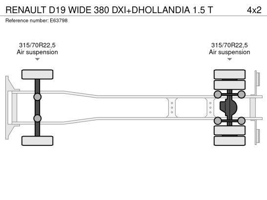 RENAULT D19 WIDE 380 DXI+DHOLLANDIA 1.5 T D19 WIDE 380 DXI+DHOLLANDIA 1.5 T 2017 2 image 6
