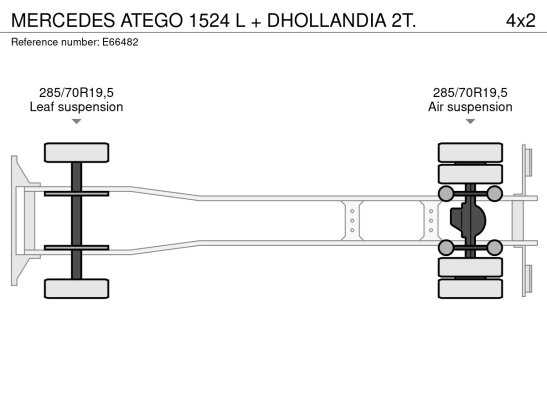 MERCEDES ATEGO 1524 L + DHOLLANDIA 2T. Mercedes-Benz ATEGO 1524 L + DHOLLANDIA 2T. 2016 2 image 7