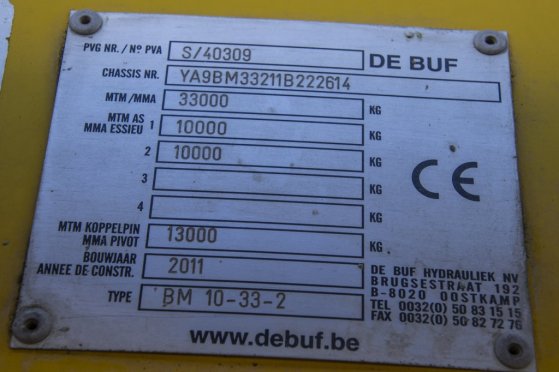 DE BUF MIXER/MALAXEUR/MISCHER-10M3 (gestuurd/gelenkt/dir./steering) De Buf MIXER/MALAXEUR/MISCHER-10M3 (gestuurd/gelenkt/d...
