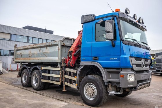 MERCEDES ACTROS 3344 AK -MP3+HMF 1643 Z2 Mercedes-Benz ACTROS 3344 AK -MP3+HMF 1643 Z2 2010 2 Tipper trucks image 8