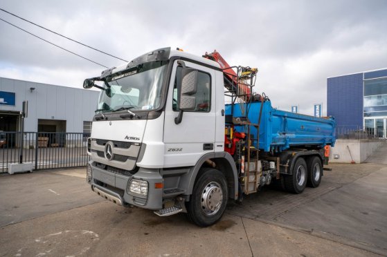 MERCEDES ACTROS 2632 K-MP3 + FASSI F170A.22 Mercedes-Benz ACTROS 2632 K-MP3 + FASSI F170A.22 2010 2 Tipper trucks image 5