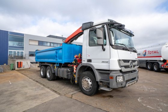 MERCEDES ACTROS 2632 K-MP3 + FASSI F170A.22 Mercedes-Benz ACTROS 2632 K-MP3 + FASSI F170A.22 2010 2 Tipper trucks image 36