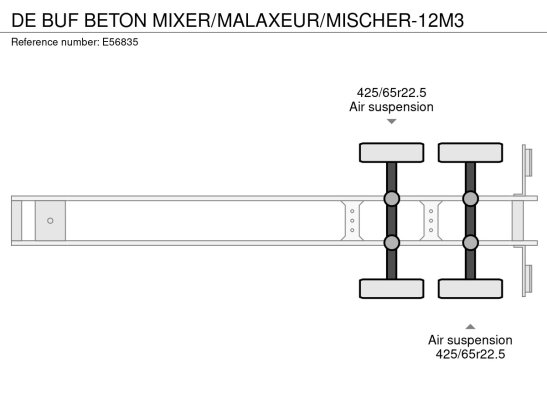 DE BUF BETON MIXER/MALAXEUR/MISCHER-12M3 De Buf BETON MIXER/MALAXEUR/MISCHER-12M3 2013 2 image 57