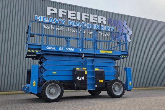 Genie GS5390 Diesel, 4x4 Drive, 18.15m Working Height, 6 GS5390 Diesel, 4x4 Drive, 18.15m Working Height, 6 2019 2 Scissor...