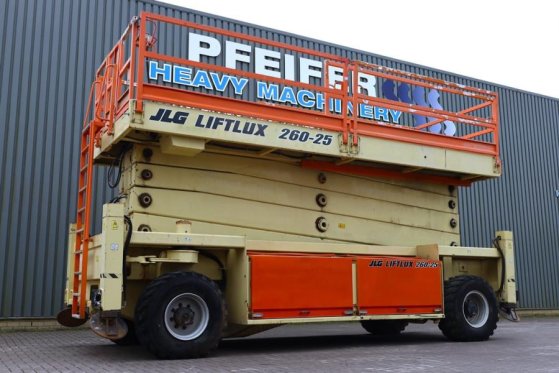 JLG 260-25 Diesel, 4x4 Drive, 9.80m Hydraulic Deck Ext 260-25 Diesel, 4x4 Drive, 9.80m Hydraulic Deck Ext 2008 2 Scissor L...