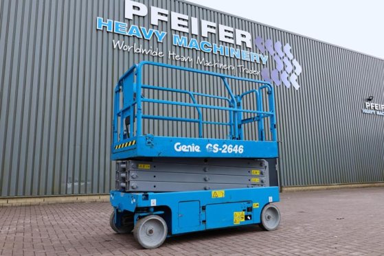 Genie GS2646 Electric, Working Height 9.80m, Capacity 45 GS2646 Electric, Working Height 9.80m, Capacity 45 2013 2 Scissor...