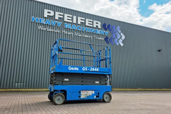 Genie GS2646 Electric, Working Height 9.80m, Capacity 45 GS2646 Electric, Working Height 9.80m, Capacity 45 2005 2 Scissor...