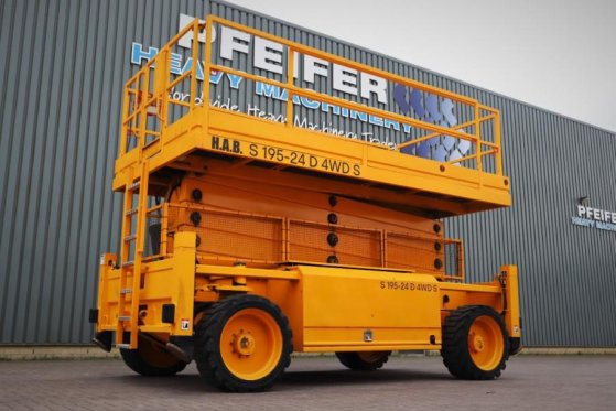HAB S195-24 D4WDS Diesel, 4x4 Drive, 19.5m Working Hei HAB S195-24 D4WDS Diesel, 4x4 Drive, 19.5m Working Hei 2011 2 Sciss...