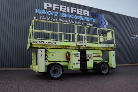 MEC 3392RT-T Diesel, 4x4 Drive, 12m Working Height, 12 MEC 3392RT-T Diesel, 4x4 Drive, 12m Working Height, 12 2015 2 Sciss...
