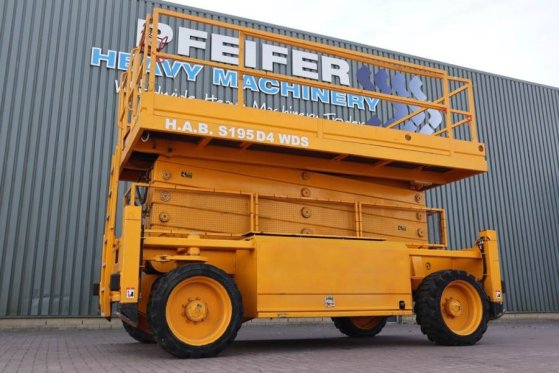 HAB S195-24 D4WDS Diesel, 4x4 Drive, 19.5m Working Hei HAB S195-24 D4WDS Diesel, 4x4 Drive, 19.5m Working Hei 2011 2 Sciss...