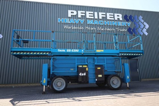 Genie GS5390 Diesel, 4x4 Drive, 18.15m Working Height, 6 GS5390 Diesel, 4x4 Drive, 18.15m Working Height, 6 2014 2 Scissor...