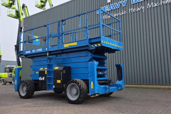 Genie GS5390 Diesel, 4x4 Drive, 18.15m Working Height, 6 GS5390 Diesel, 4x4 Drive, 18.15m Working Height, 6 2019 2 Scissor...