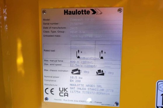 Haulotte Compact 12DX Valid Inspection, *Guarantee! Diesel, Haulotte Compact 12DX Valid Inspection, *Guarantee! Diesel, 20...