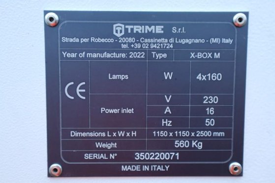 Trime X-BOX M 4x160W Valid inspection, Max Boom Height 8 Trime X-BOX M 4x160W Valid inspection, Max Boom Height 8 2022 2 i...