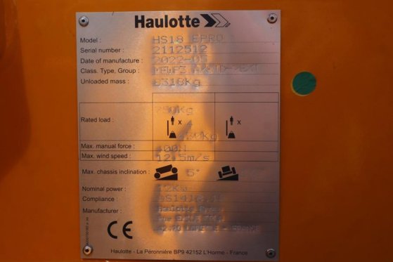 Haulotte HS18EPRO Unused, Valid Inspection, Full Electric 4 Haulotte HS18EPRO Unused, Valid Inspection, Full Electric 4 20...