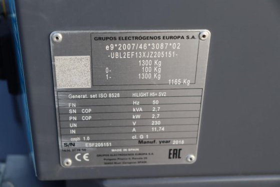 Atlas Copco HiLight H5+ SV2 Valid inspection, Max Boom Height HiLight H5+ SV2 Valid inspection, Max Boom Height 2018 2 ima...
