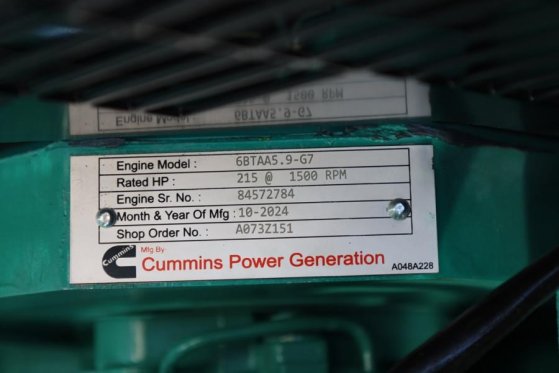 Cummins C170D5Q Declaration of Conformity, Diesel, 170kVA, C170D5Q Declaration of Conformity, Diesel, 170kVA, 2025 2 Gener...