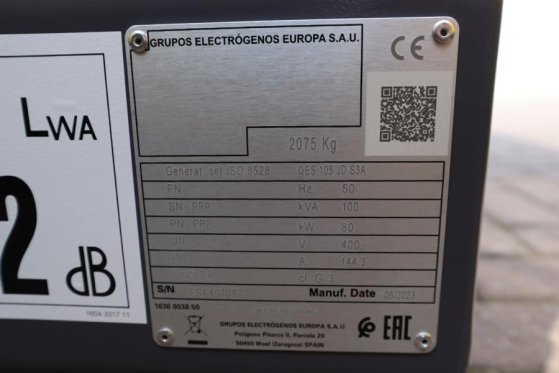 Atlas Copco QES 105 JD S3A ESF Valid inspection, Diesel, 105 k QES 105 JD S3A ESF Valid inspection, Diesel, 105 k 2023 2 G...
