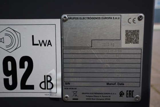 Atlas Copco QES 105 JD S3A ESF Valid inspection, Diesel, 105 k QES 105 JD S3A ESF Valid inspection, Diesel, 105 k 2023 2 G...