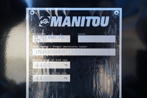 Manitou MT933 EASY 75D ST5 S1 Valid inspection, *Guarantee MT933 EASY 75D ST5 S1 Valid inspection, *Guarantee 2024 2 image 14