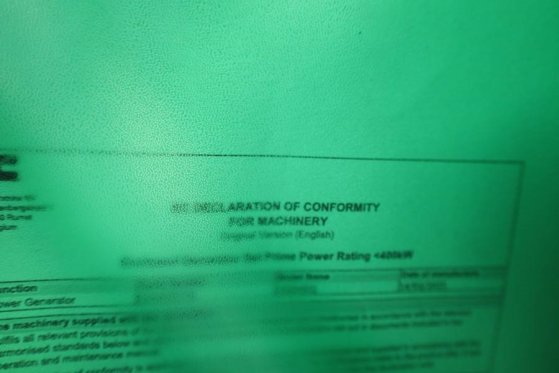 Cummins C55D5EQ Declaration of Conformity, Diesel, 55kVA, C55D5EQ Declaration of Conformity, Diesel, 55kVA, 2025 2 Generat...