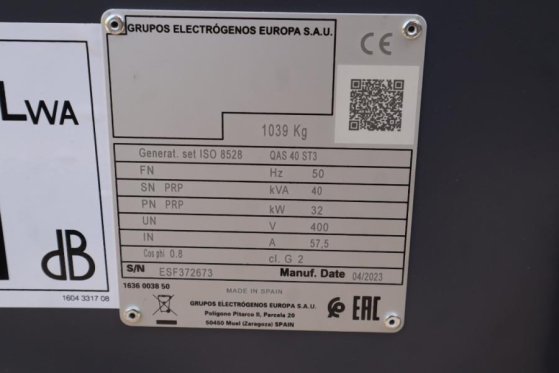 Atlas Copco QAS 40 ST3 Valid inspection, Diesel, 40 kVA QAS 40 ST3 Valid inspection, Diesel, 40 kVA 2023 2 Generators imag...