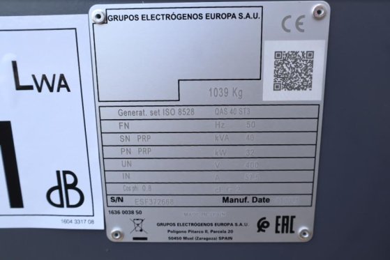Atlas Copco QAS 40 ST3 Valid inspection, Diesel, 40 kVA QAS 40 ST3 Valid inspection, Diesel, 40 kVA 2023 2 Generators imag...