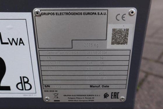 Atlas Copco QES 105 JD S3A ESF Valid inspection, Diesel, 105 k QES 105 JD S3A ESF Valid inspection, Diesel, 105 k 2023 2 G...