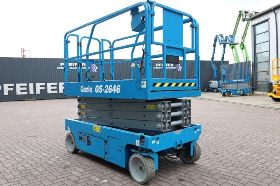 Genie GS2646 Electric, Working Height 9.80m, Capacity 45 GS2646 Electric, Working Height 9.80m, Capacity 45 2013 2 Scissor...