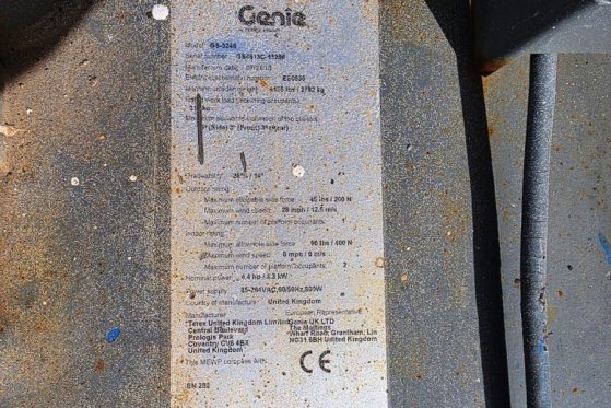 Genie GS3246 Electric, Working Height 11.75 m, 318kg Cap GS3246 Electric, Working Height 11.75 m, 318kg Cap 2013 2 Scissor...