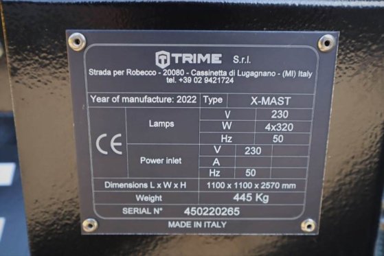 Trime X-Mast 4 × 320W Valid Inspection, *Guarantee Trime X-Mast 4 × 320W Valid Inspection, *Guarantee 2022 2 image 4
