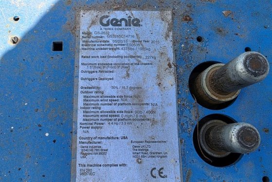 Genie GS2632 Electric, 10m Working Height, 227kg Capacit GS2632 Electric, 10m Working Height, 227kg Capacit 2015 2 Scissor...