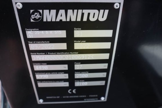 Manitou MC25-4 Valid Inspection, *Guarantee, Diesel, 4x4 D MC25-4 Valid Inspection, *Guarantee, Diesel, 4x4 D 2022 2 Rough...